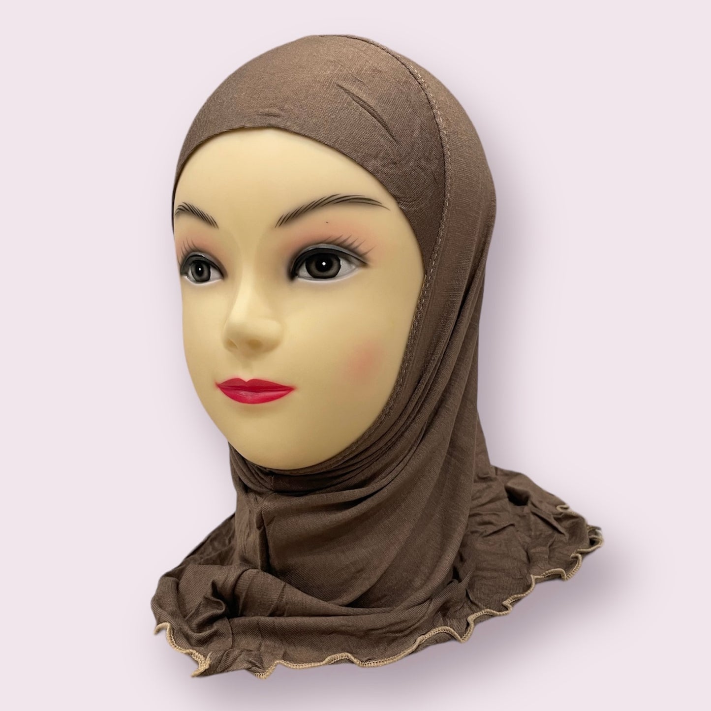 Brown Kids Hijab Small