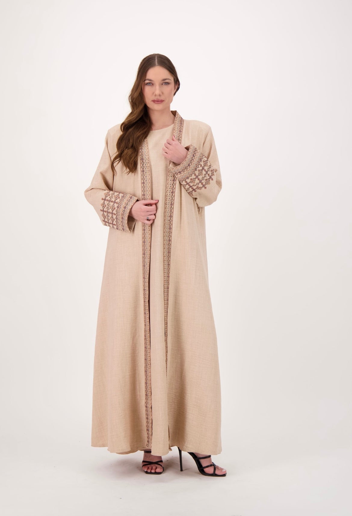 Embroidered Abaya Set
