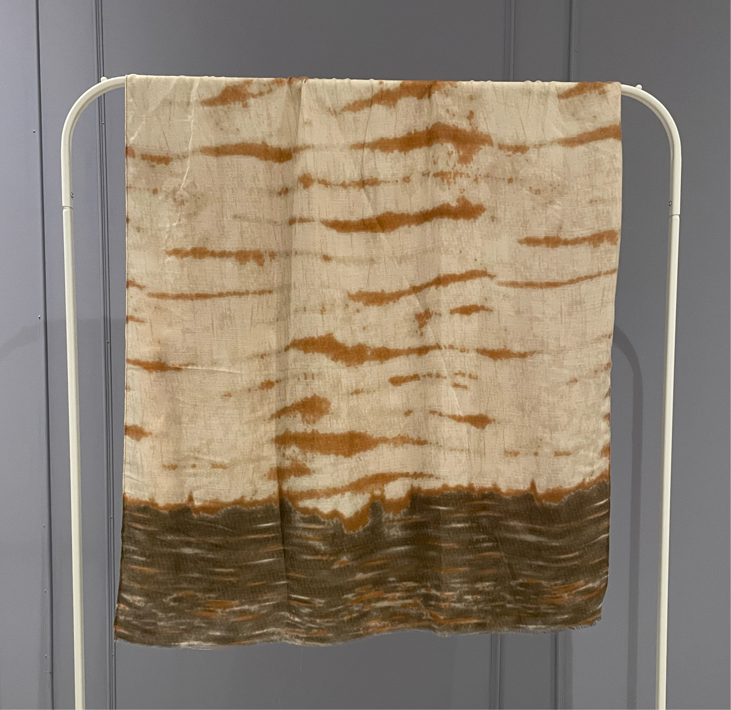 Tie Dye Printed Hijab Brown