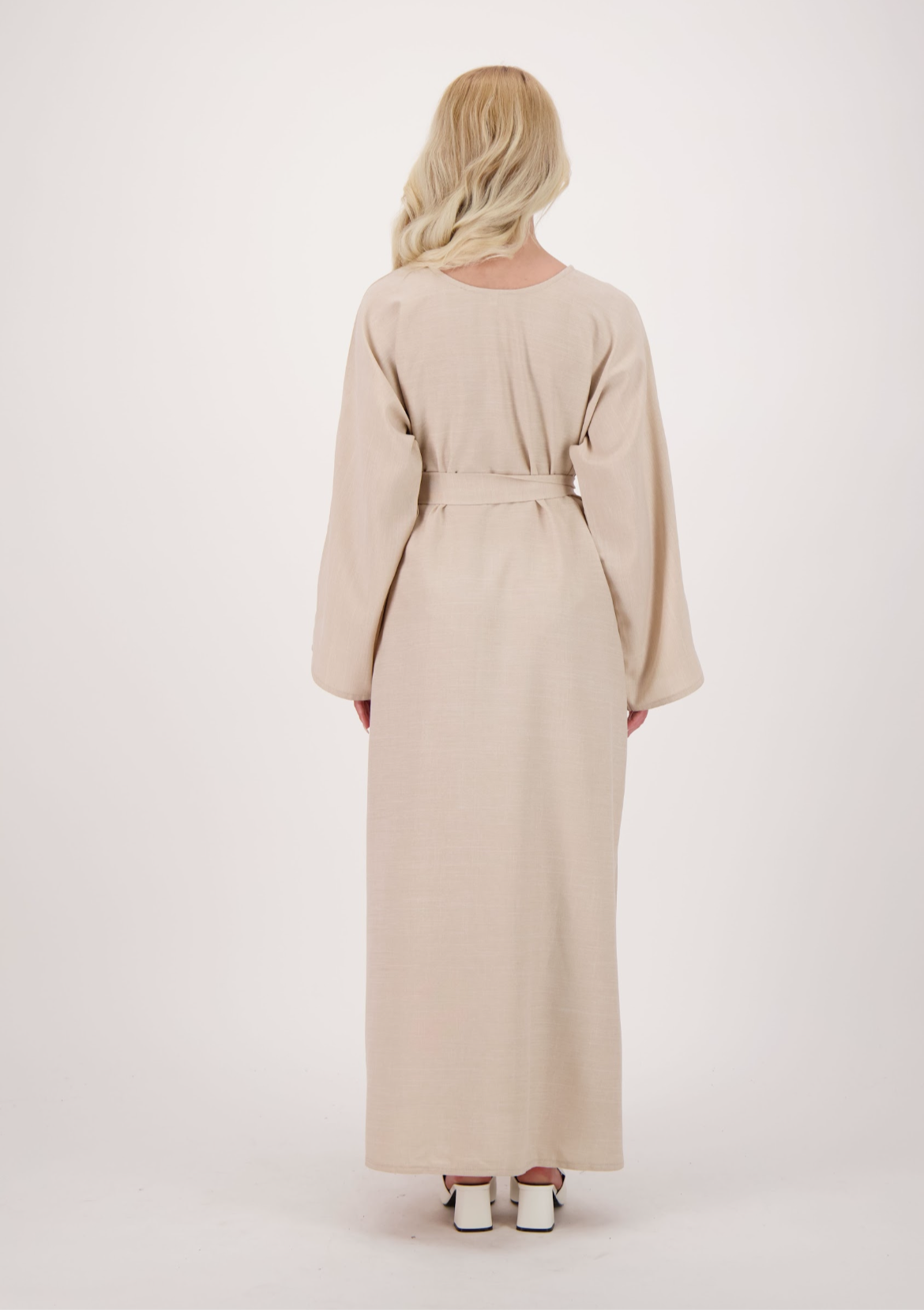 Linen Abaya + Pocket + Hijab