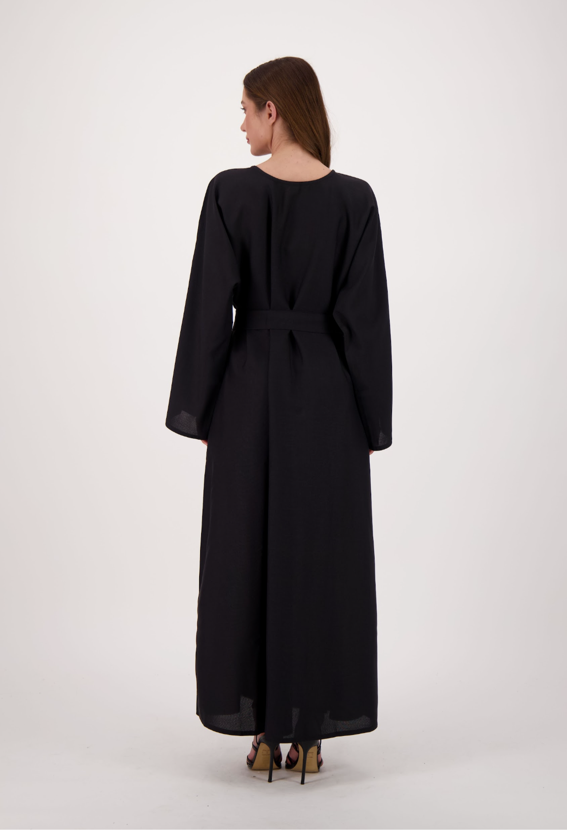 Linen Abaya + Pocket + Hijab