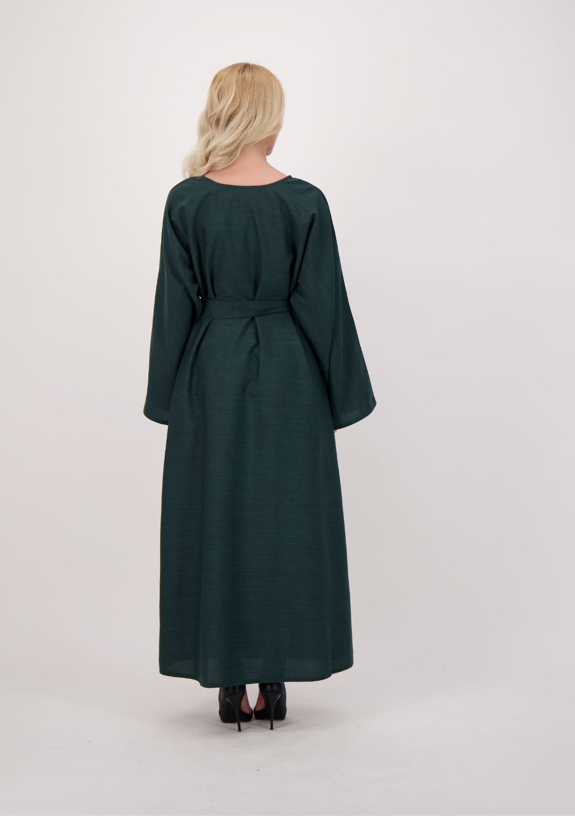 Linen Abaya + Pocket + Hijab
