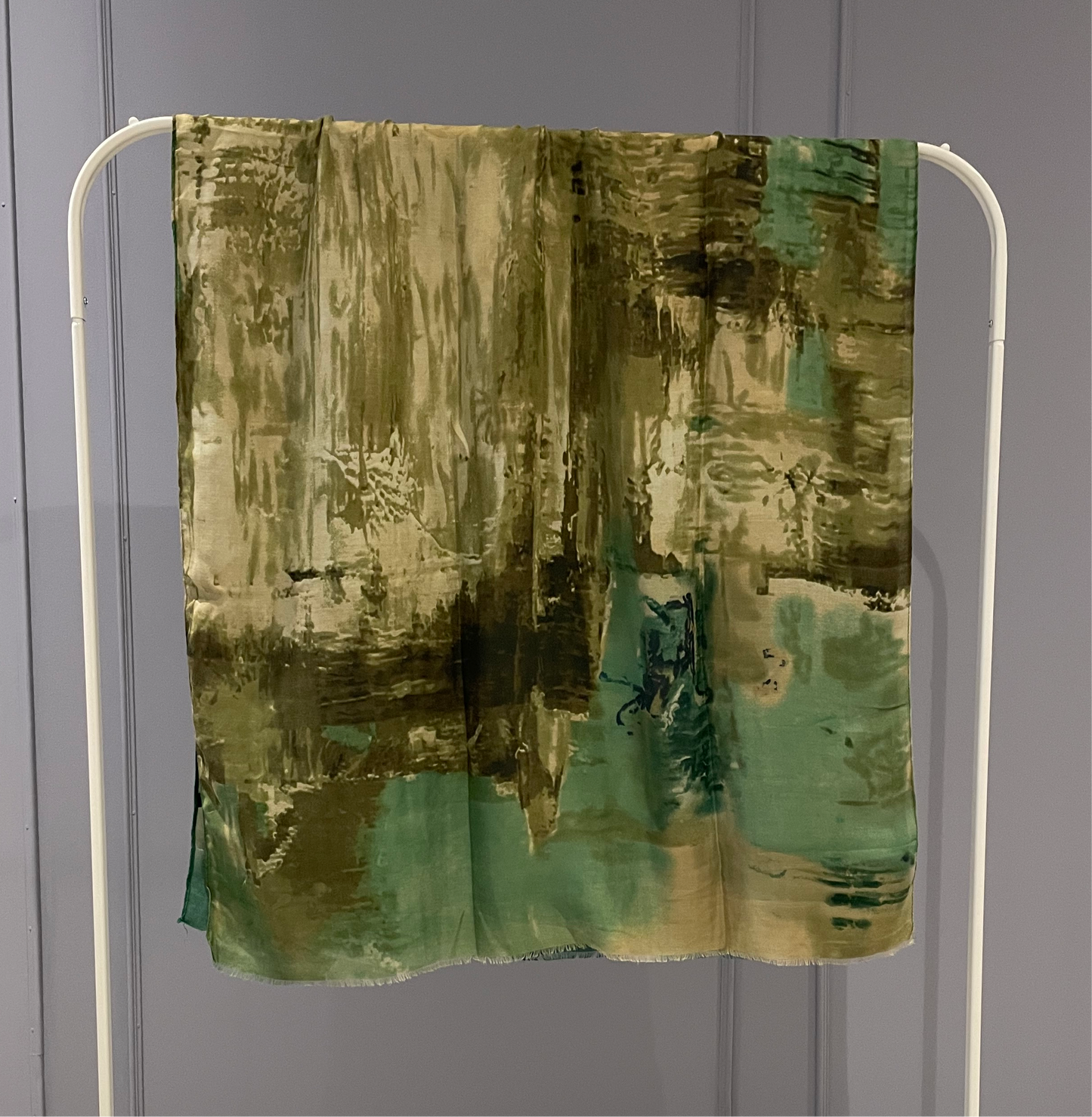 Ombré Printed Hijab Green