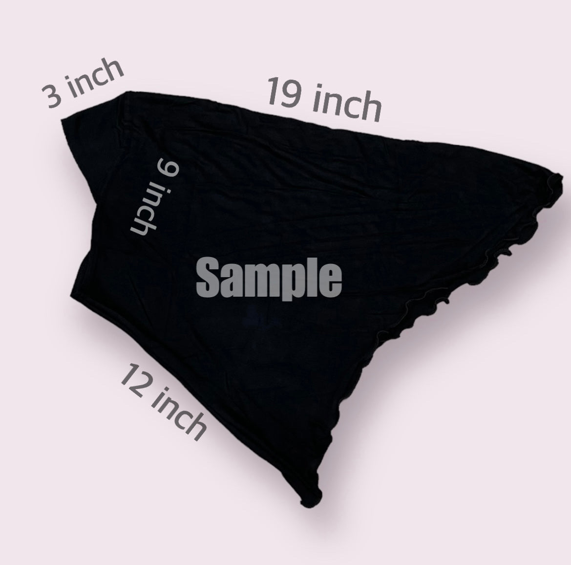 Black Kids Hijab Small