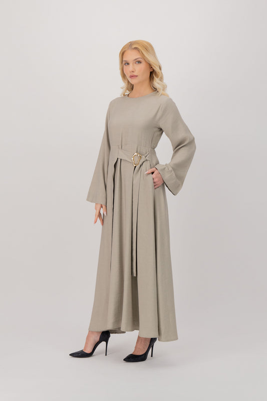 Gold Wave Detail Dress