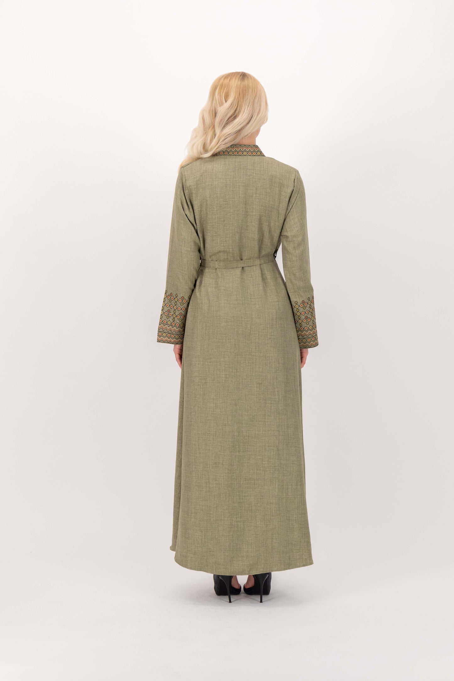 Embroidered Abaya Set