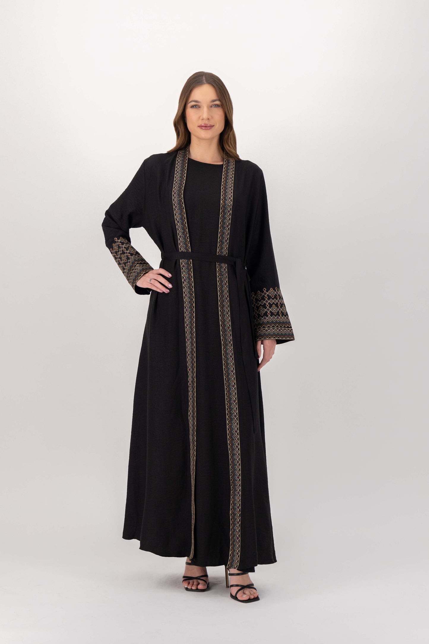 Embroidered Abaya Set