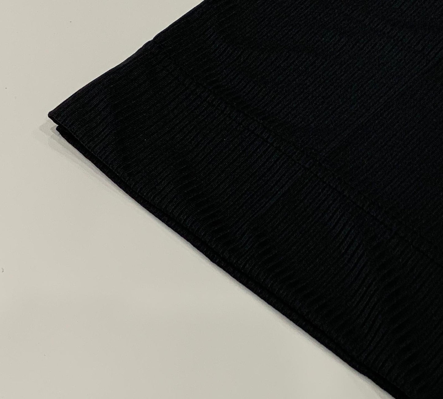 Black Ribbed Jersey Tube Undercap