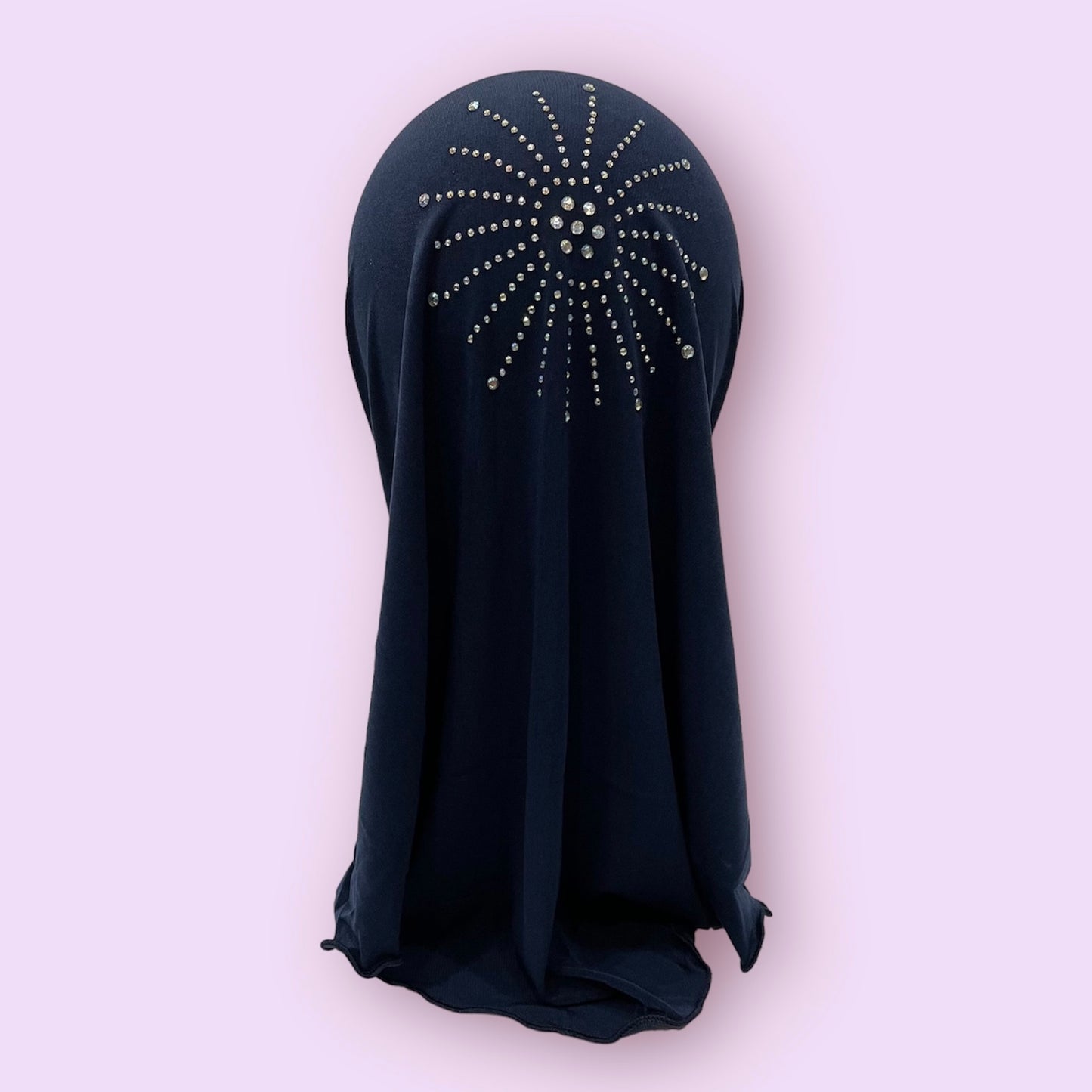 Navy Stonework Kids Hijab Small