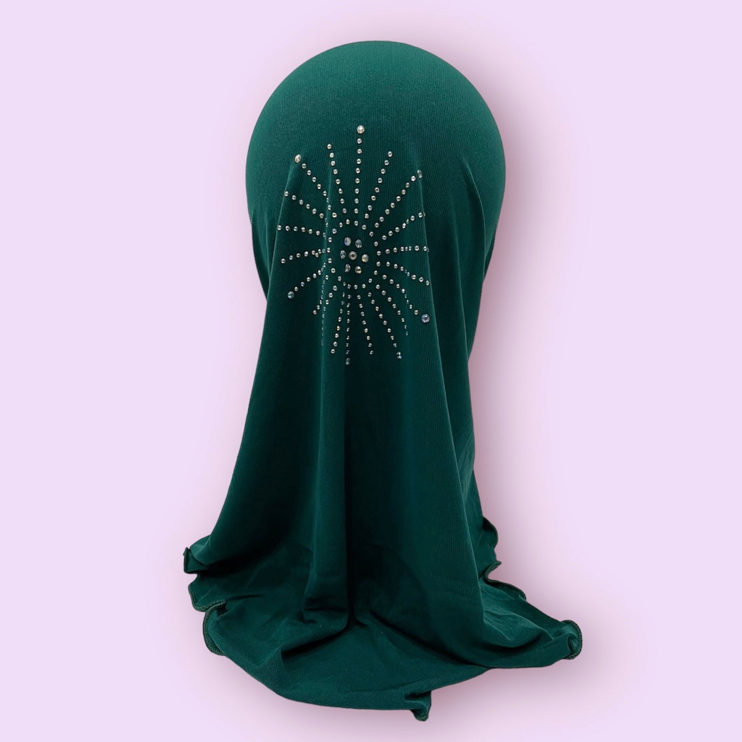Teal Green Stonework Kids Hijab