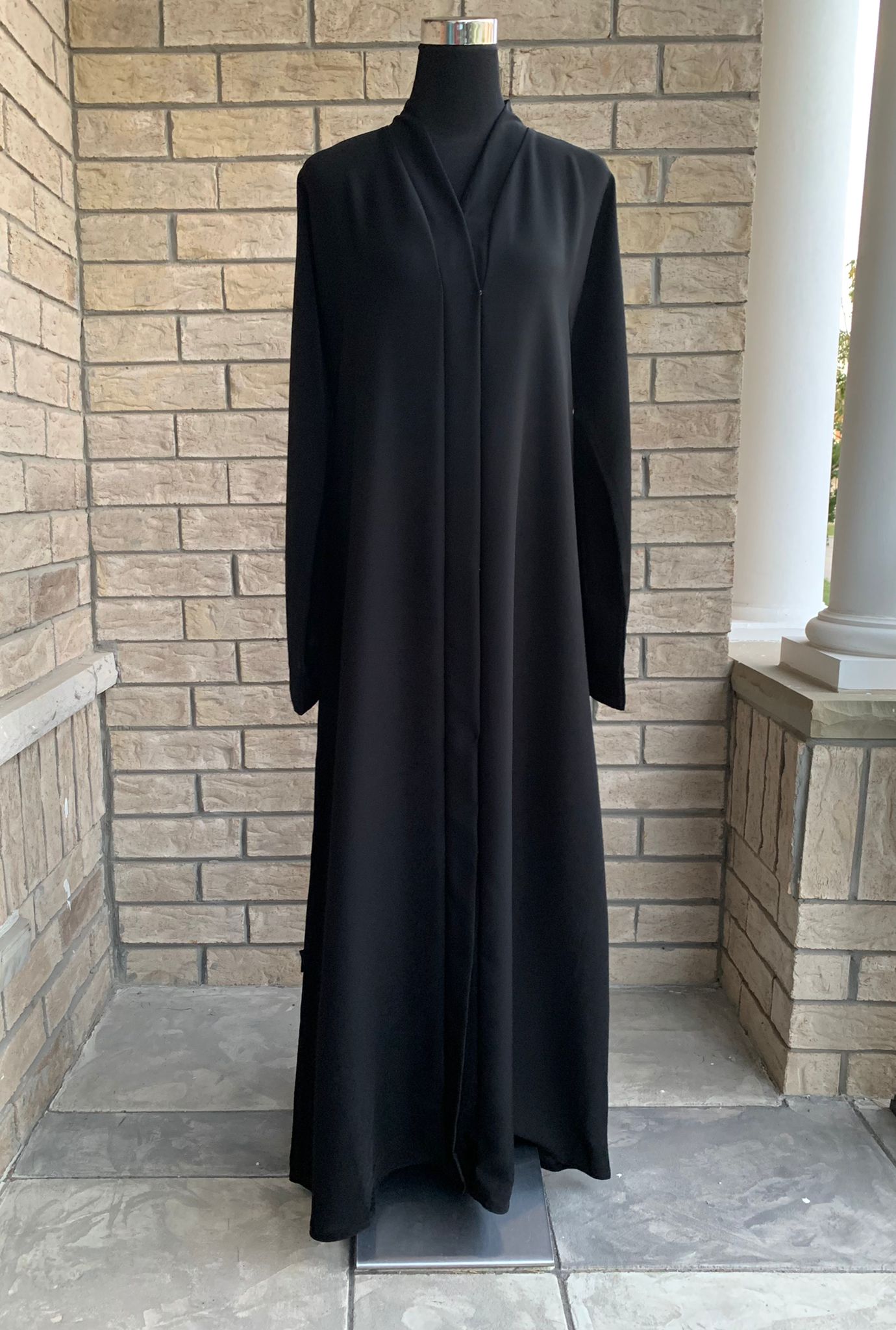 Plain Front Opening Abaya