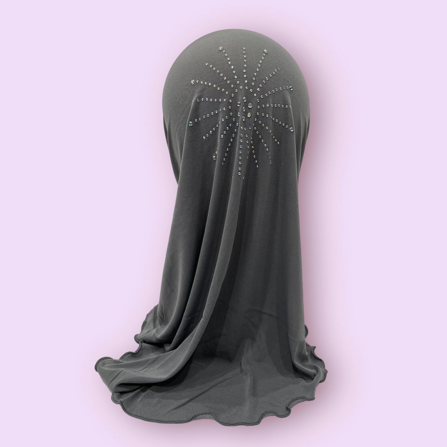 Grey Stonework Kids Hijab Small