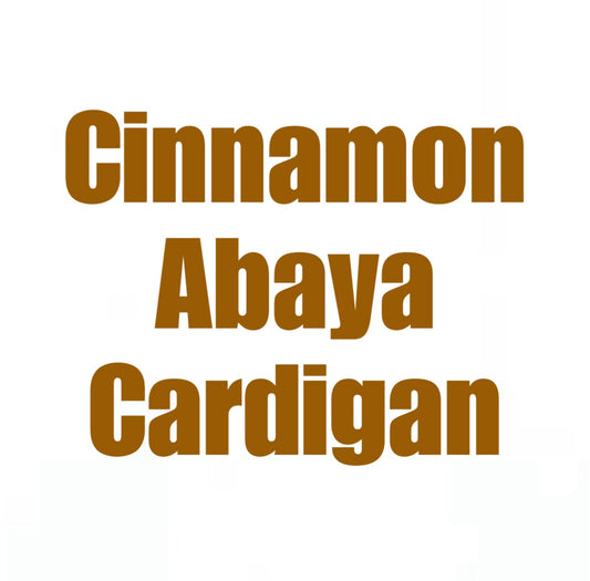 Cinnamon Abaya Cardigan