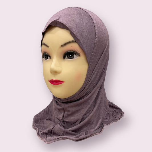 Mauve Kids Hijab Small