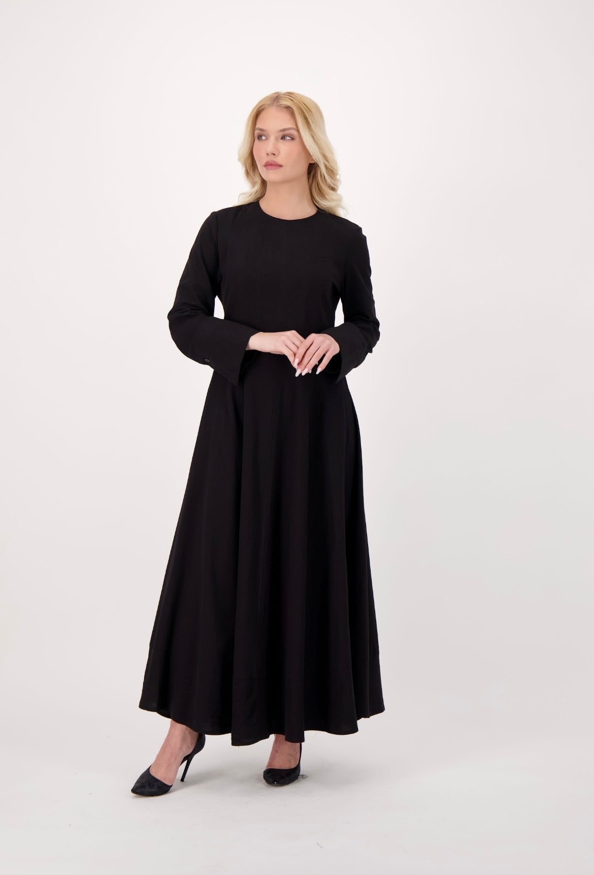 Tailored Linen Maxi Dress