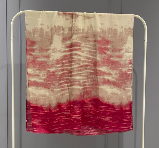 Tie Dye Ombré Hijab Rose