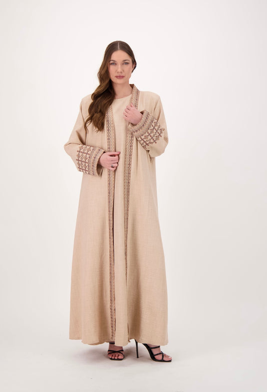 Embroidered Abaya Set