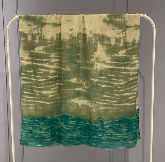 Tie Dye Ombré Hijab Green
