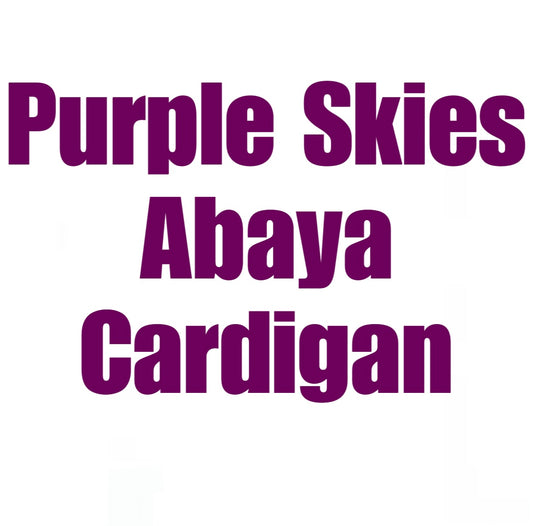 Purple Skies Abaya Cardigan