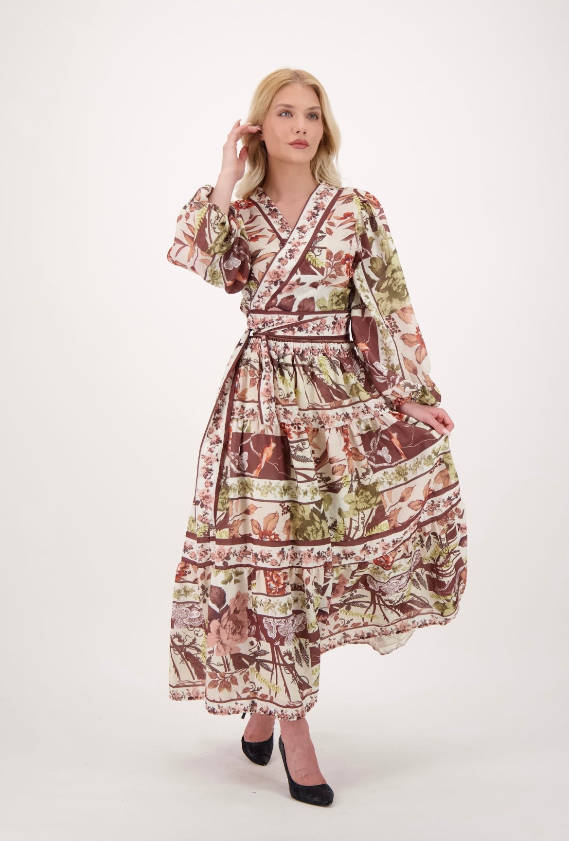 Wrap Top + Skirt Set