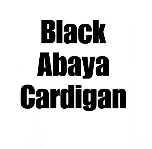 Abaya Cardigan Black