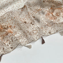 Load image into Gallery viewer, Beige Floral Hijab
