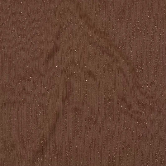 Brown Shimmer Chiffon Hijab