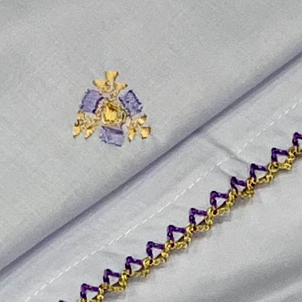Purple Yellow Elastic Namaz Chadar