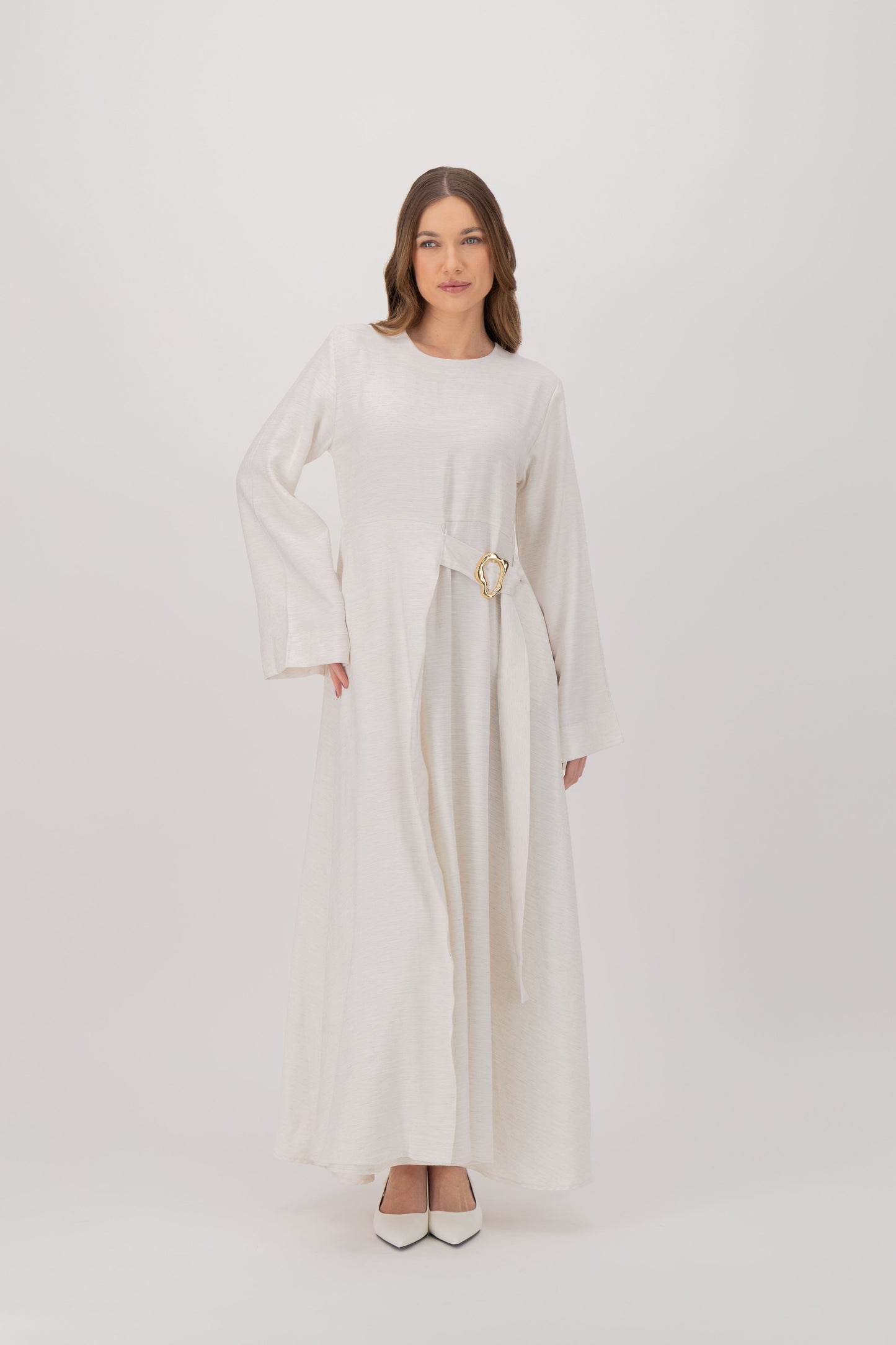 Gold Wave Detail Dress