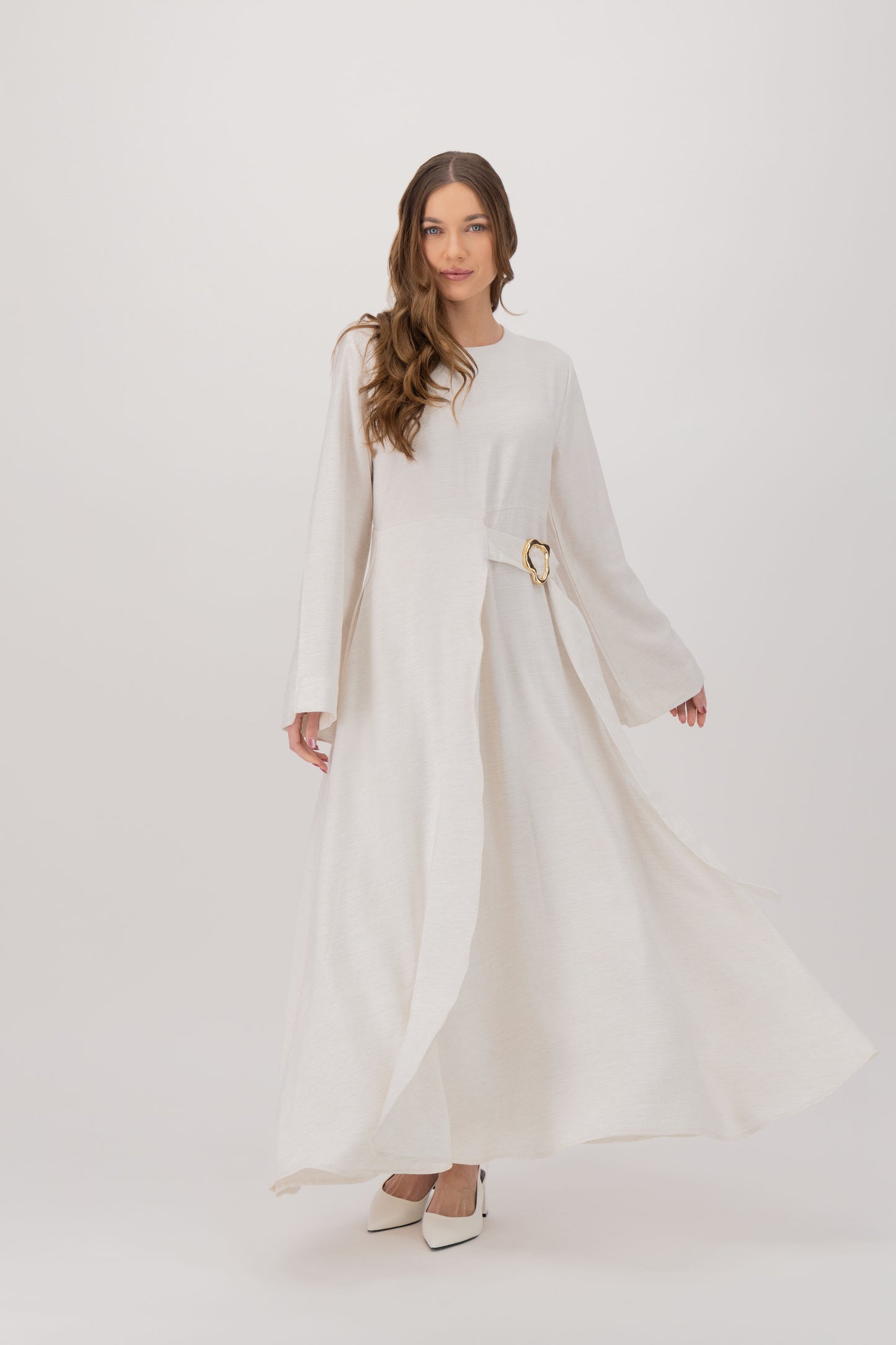 Gold Wave Detail Dress