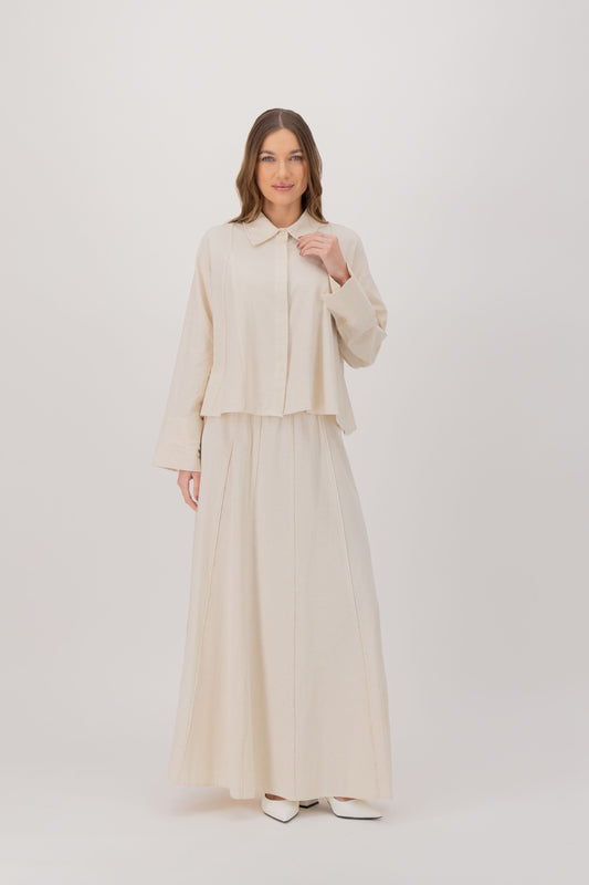 Linen Skirt Set