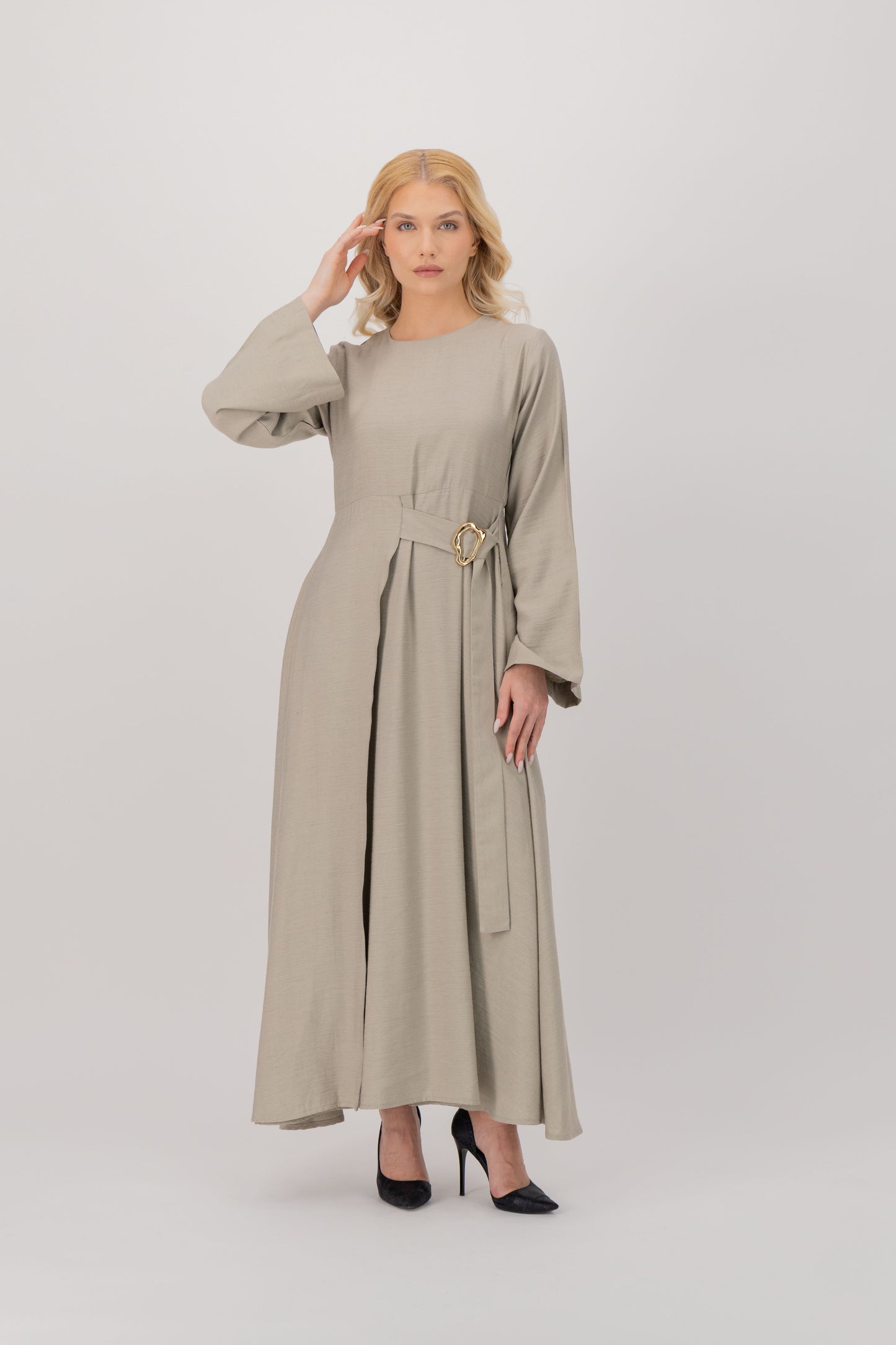 Gold Wave Detail Dress