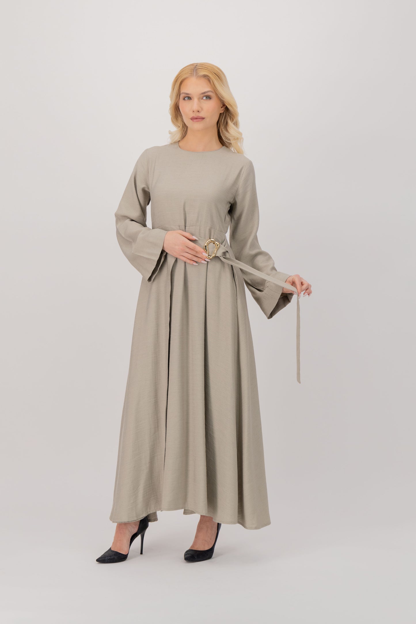 Gold Wave Detail Dress