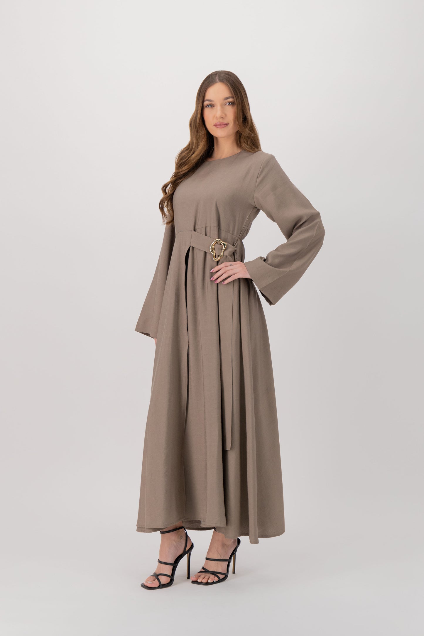 Gold Wave Detail Dress