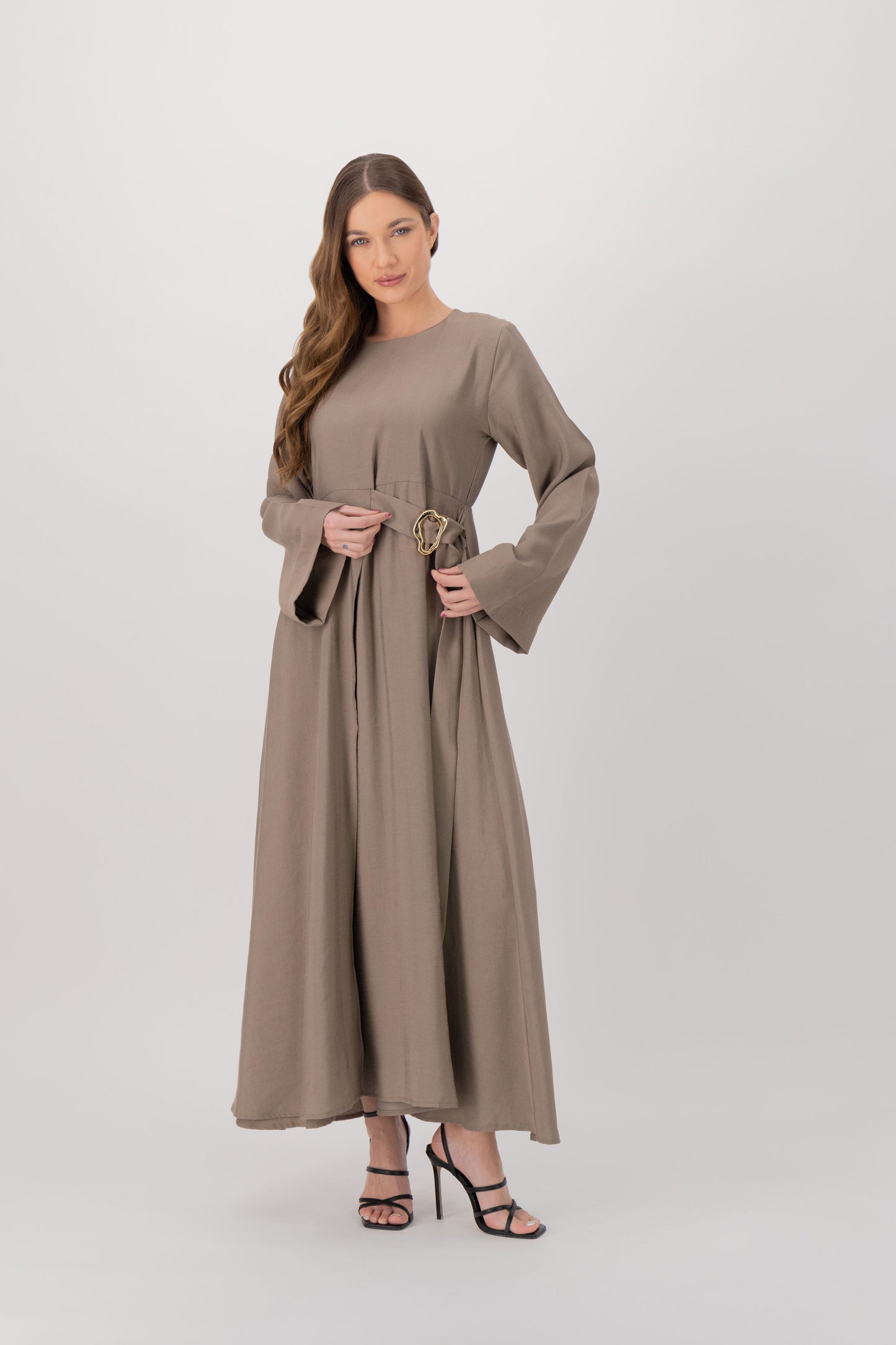 Gold Wave Detail Dress