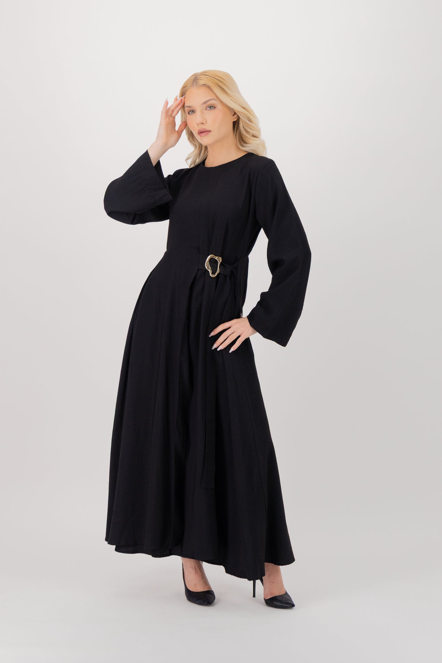 Gold Wave Detail Dress