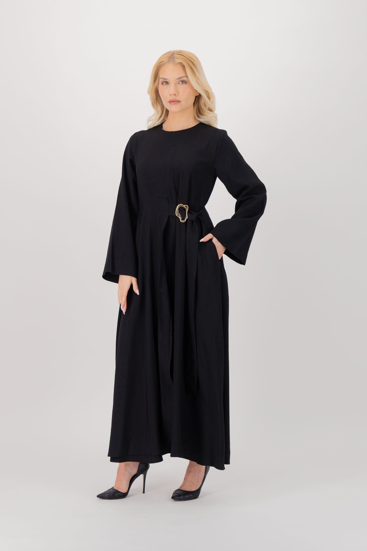 Gold Wave Detail Dress