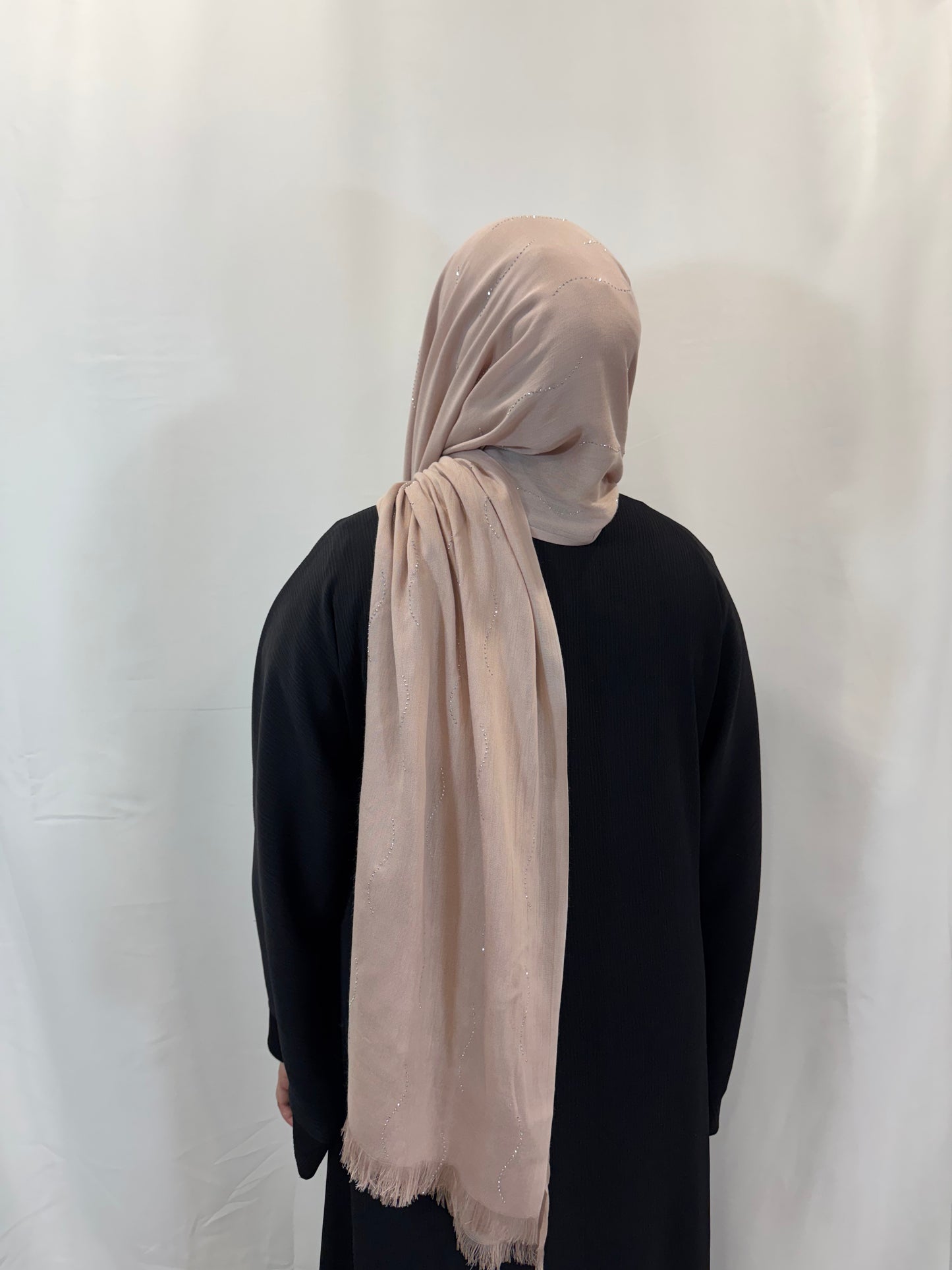 Wave Silver Accent Hijab
