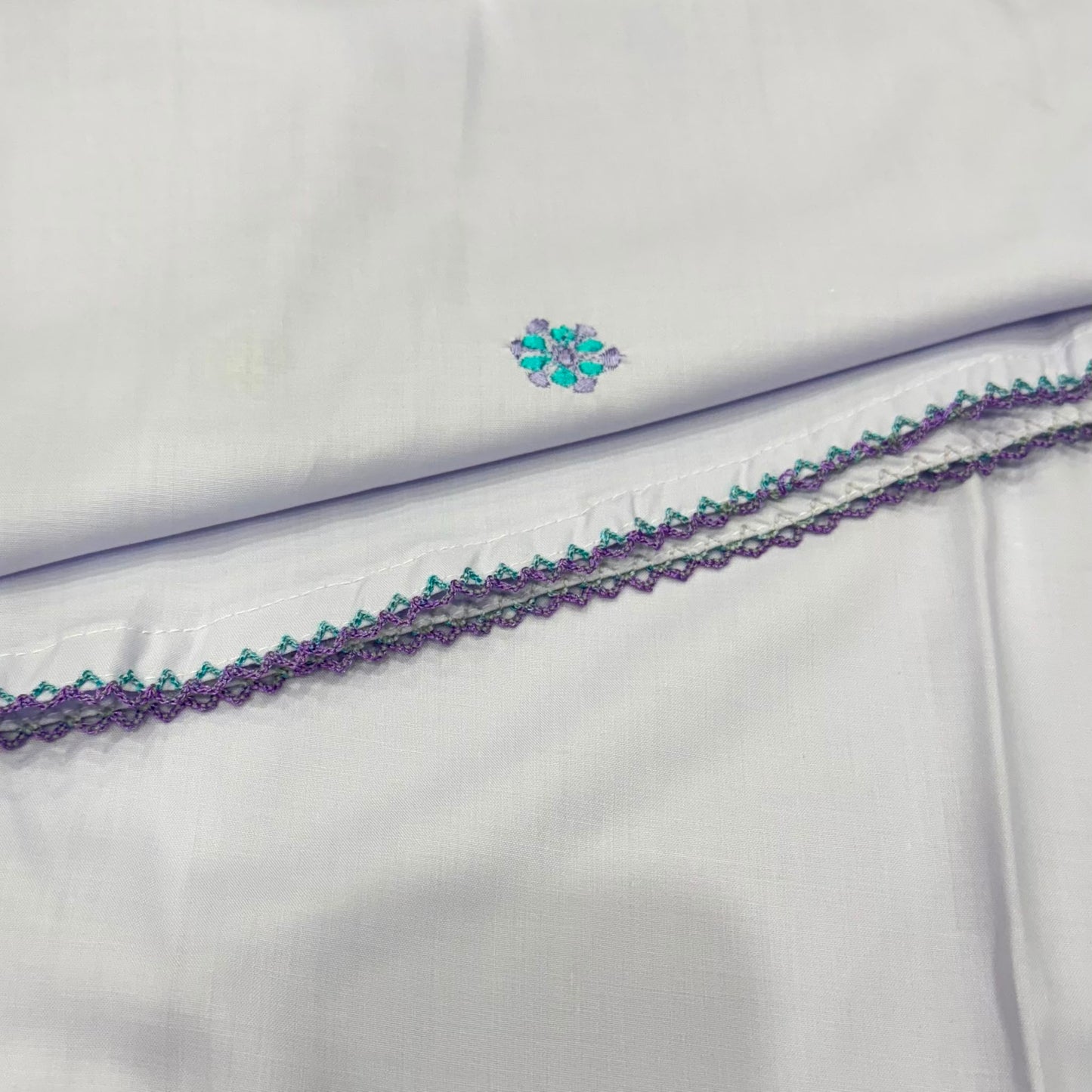 Teal and Purple Elastic Namaz Chadar
