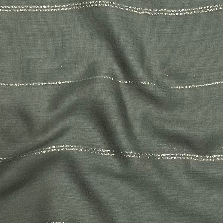 Green Tea Gold Lines Hijab