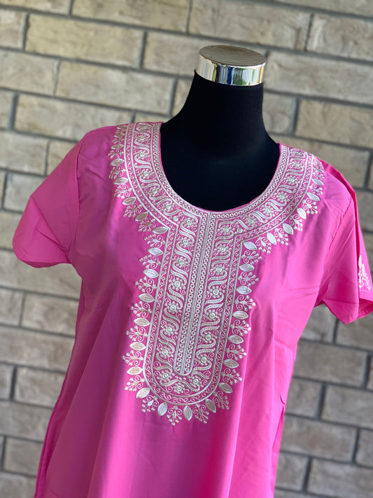 Faiza Kaftan Pink