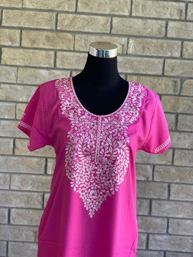 Comfy, breathable, stylish. The lounge wear that you need in your closet. Made with premium fabric, and embroidery on the front.  Material: Premium Cotton  Size chart provided (in inches)  Collection: Safiya Collection 2023  Colour may look different due to screen resolution.