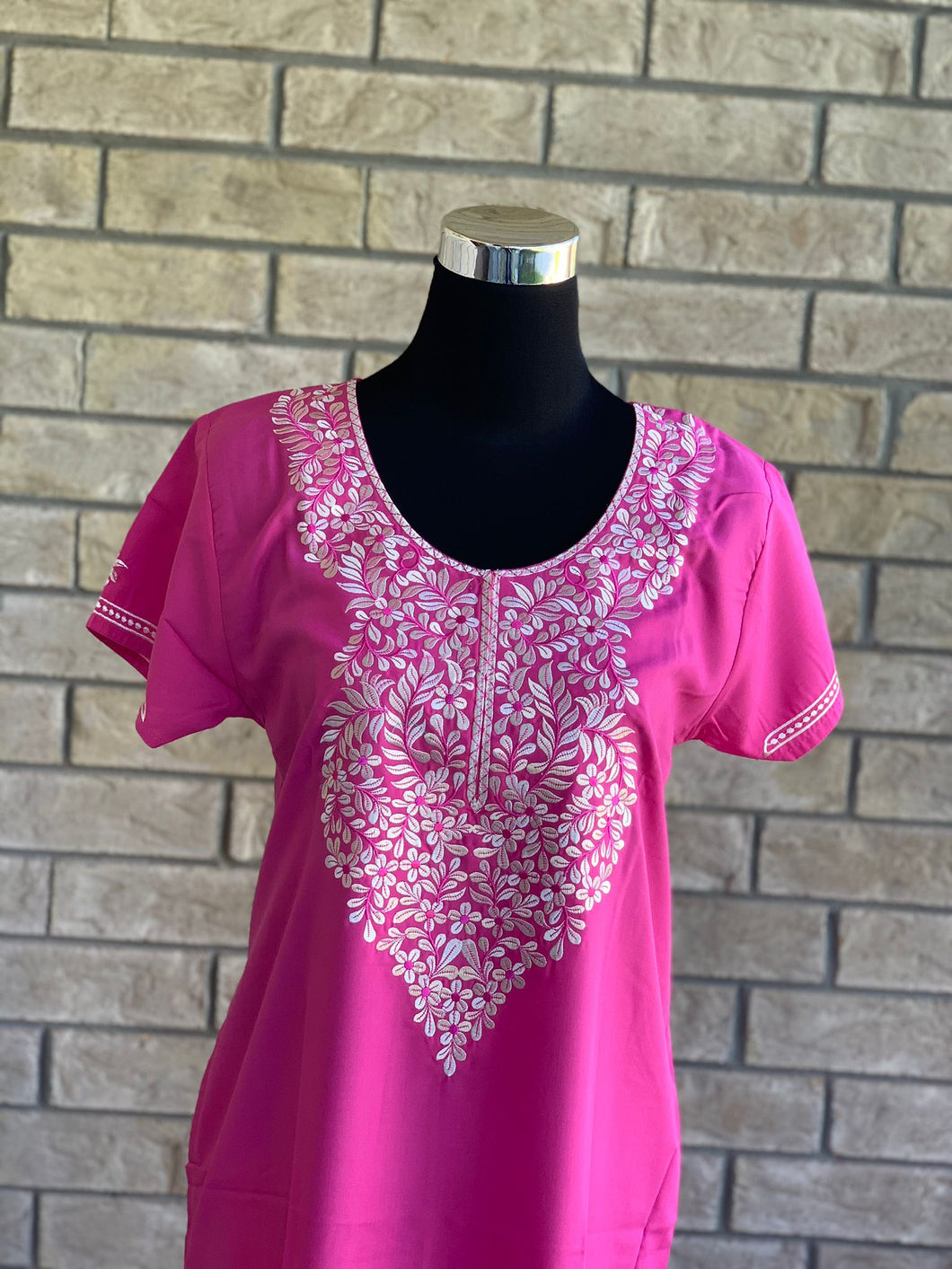 Comfy, breathable, stylish. The lounge wear that you need in your closet. Made with premium fabric, and embroidery on the front.  Material: Premium Cotton  Size chart provided (in inches)  Collection: Safiya Collection 2023  Colour may look different due to screen resolution.
