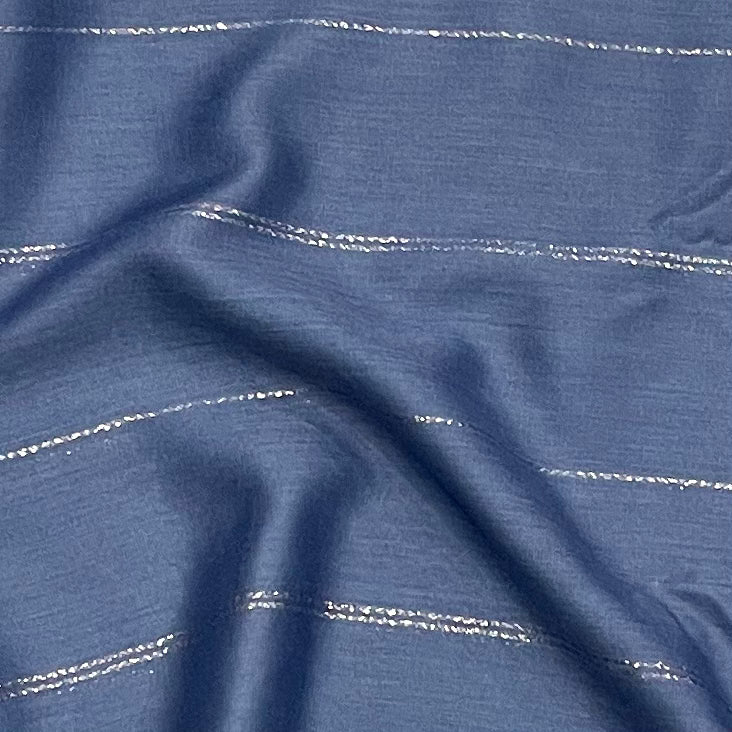 Blue Gold Lines Hijab