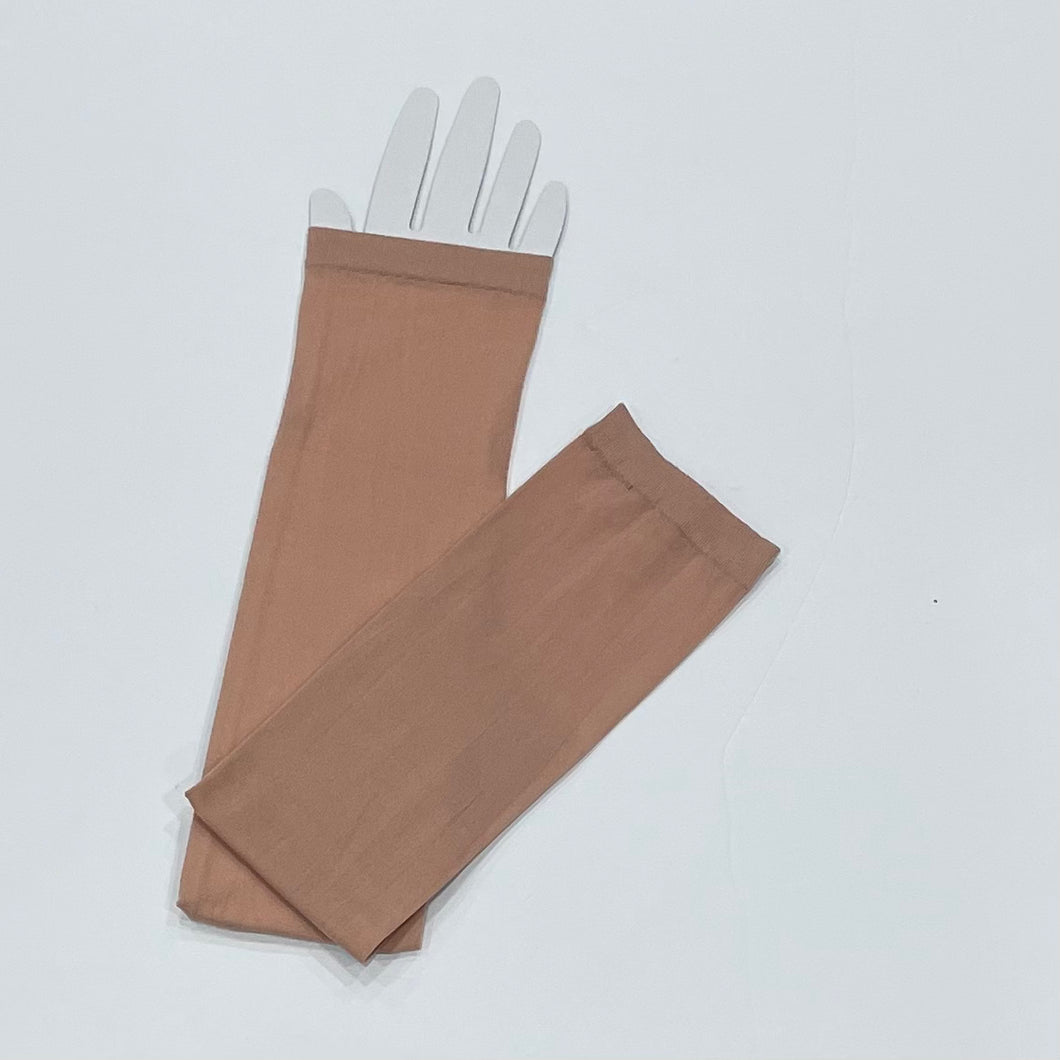 Peach Brown Pull On Sleeves