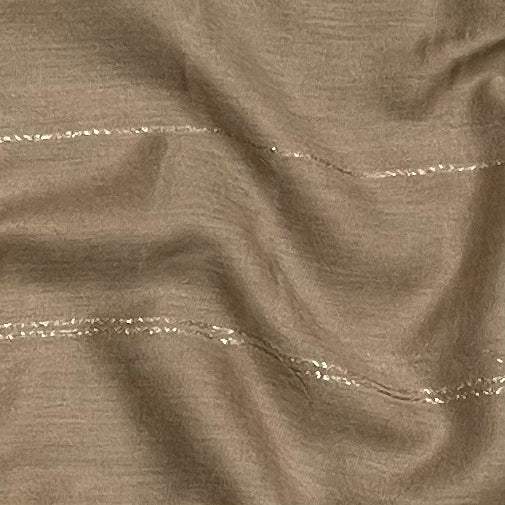 Gold With Gold Lines Hijab