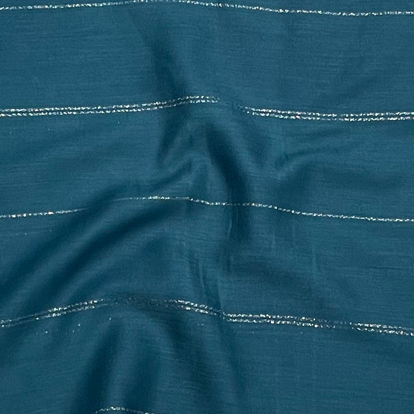 Turquoise Gold Lines Hijab