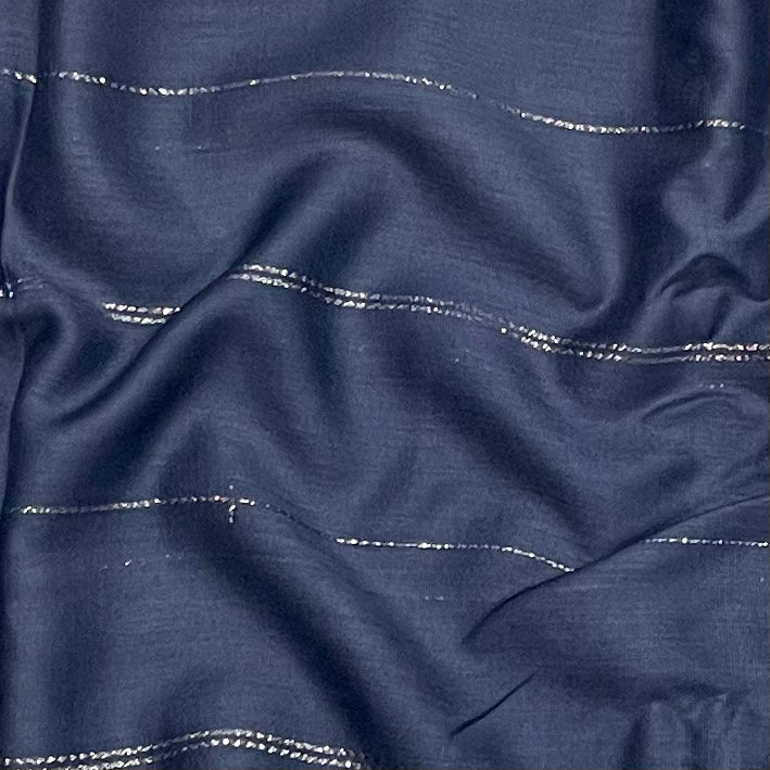 Navy Gold Lines Hijab