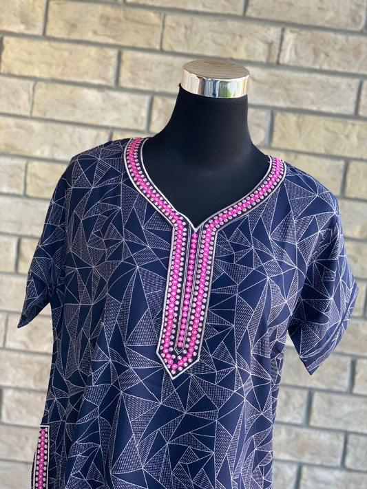 Jamila Kaftan Navy