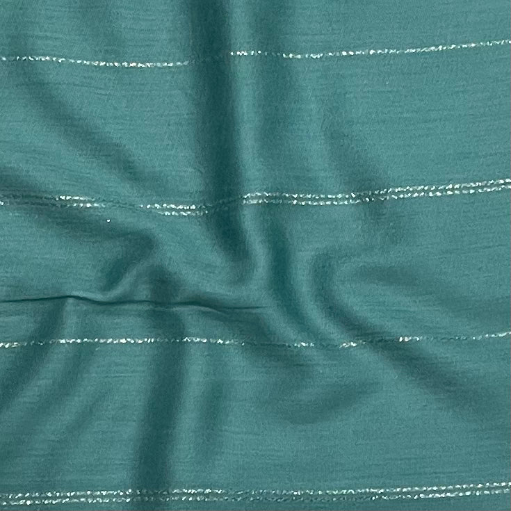 Teal Gold Lines Hijab